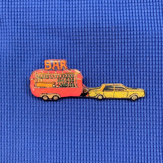 Caravane Bar voiture jaune