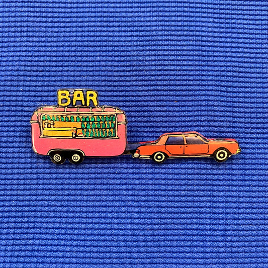 Caravane Bar voiture rouge