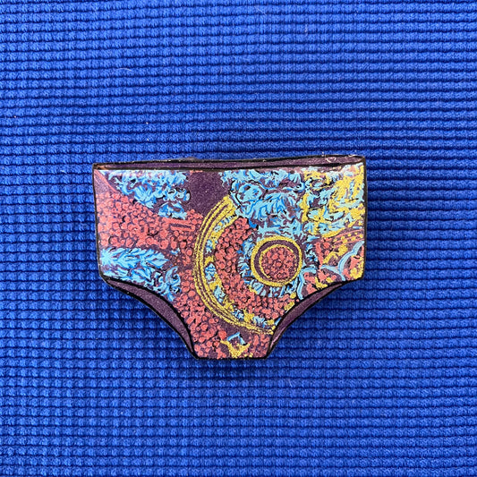 Maillot de bain homme à motifs rose, bleu, or